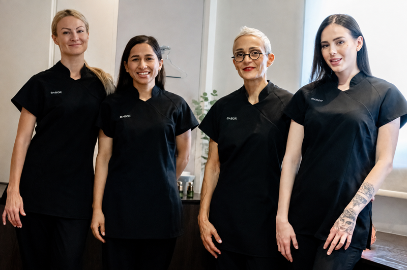beauty therapists at babor beauty spa in limassol